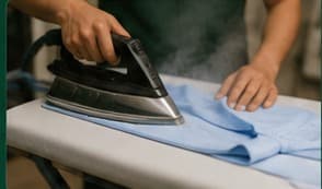 Finishing and steam pressing at NewLife Dryclean